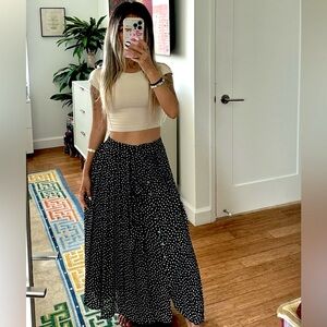 Zara Polka dot long skirt